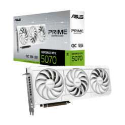 ASUS PRIME GeForce RTX 5070 12GB White OC Edition Graphics Card