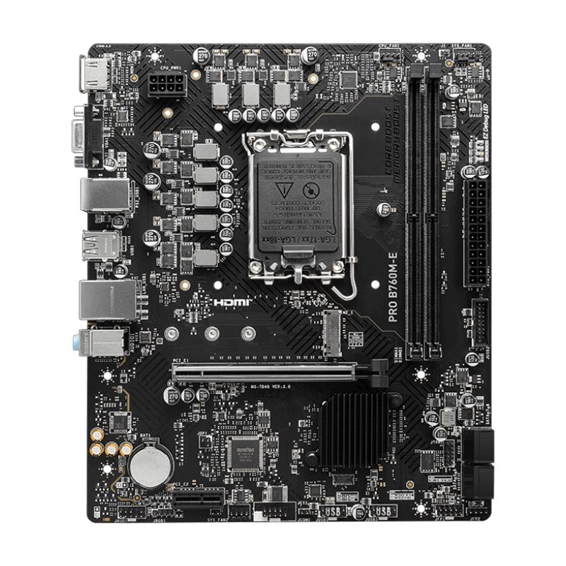 MSI B760M-E DDR5 Motherboard - Image 2