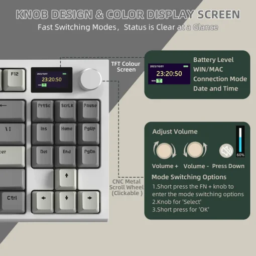 Attack Shark K86 Wireless RGB Mechanical Keyboard - Image 10