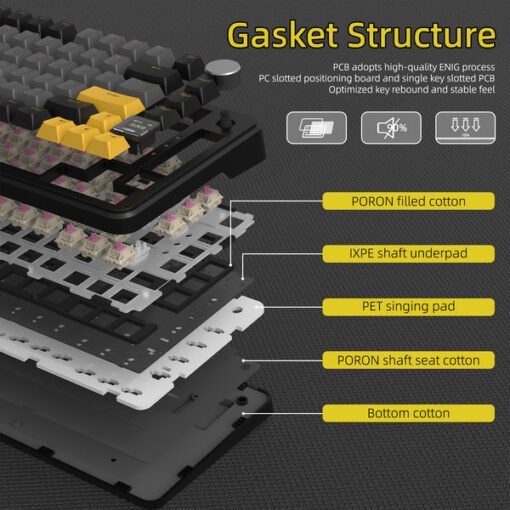 Attack Shark X85 Pro Wireless Mechanical Gaming Keyboard – RGB Hot-Swappable TKL - Image 8
