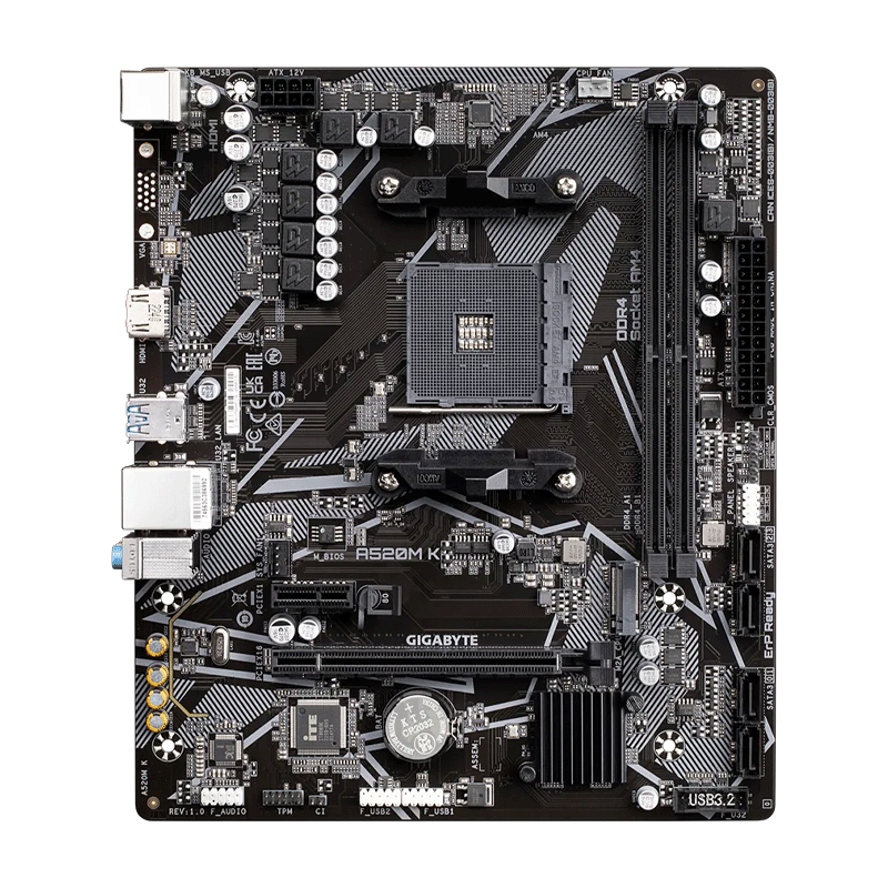 Gigabyte A520M K DDR4 Motherboard - Image 2