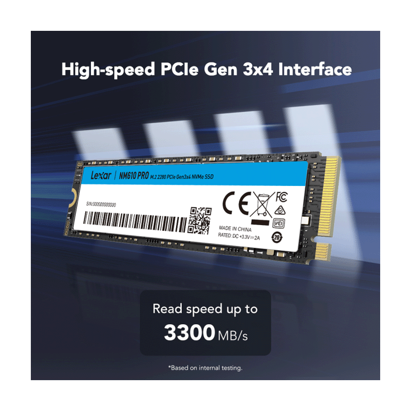 Lexar NM610 PRO 500GB M.2 NVMe SSD - Image 2