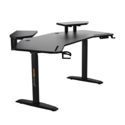 Shadow Warrior Gaming Desk black ergonomic workstation