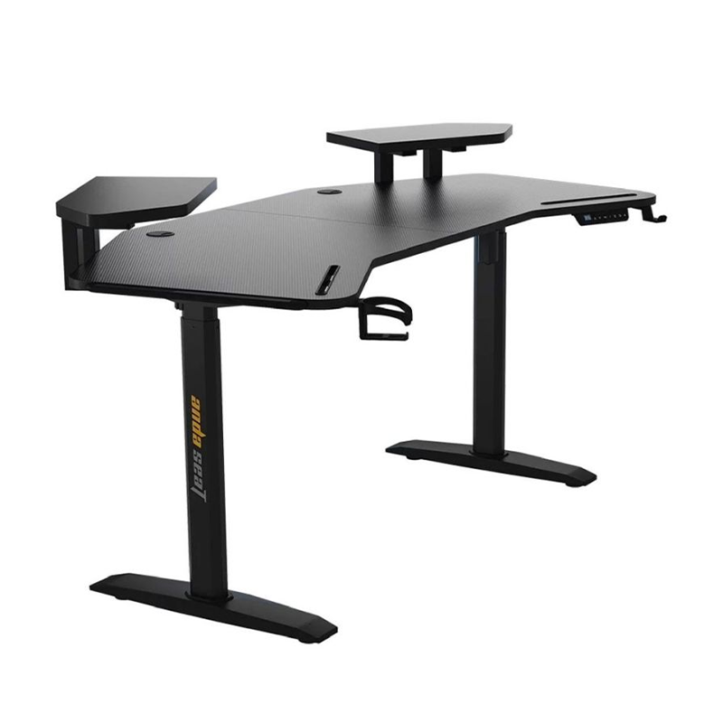 Shadow Warrior Desk — Ergonomic ANDASEAT Gaming Desk with RGB Lighting & Height Adjustment 1 Shadow Warrior Gaming Desk black ergonomic workstation