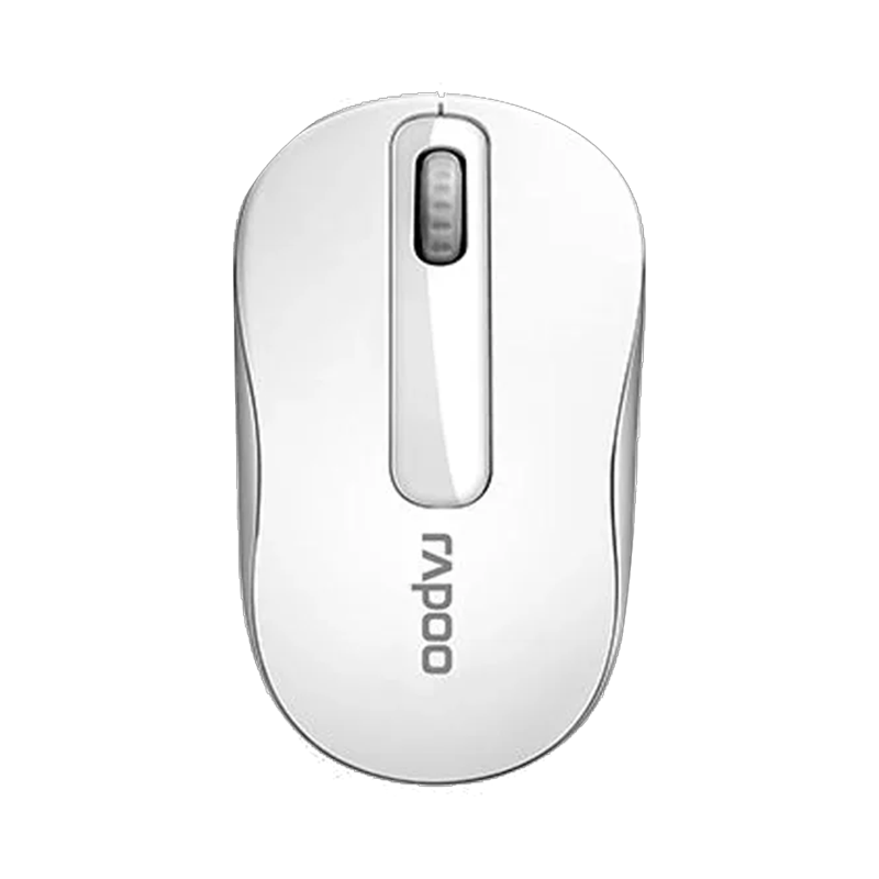 RAPOO M10 Plus Silent Wireless Optical Mouse White - 2.4G Portable Mouse 1 RAPOO M10 Plus Silent Wireless Optical Mouse White