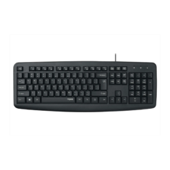 Rapoo NK2600 wired keyboard US black full‑size