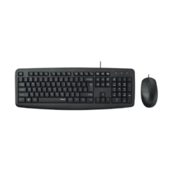 Rapoo NX1600 wired mouse keyboard combo US black desktop set