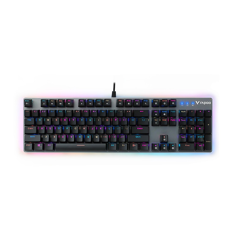 Rapoo V520 Backlit Mechanical Gaming Keyboard US Black – High-Performance RGB 1 Rapoo V520 mechanical gaming keyboard US black RGB backlit