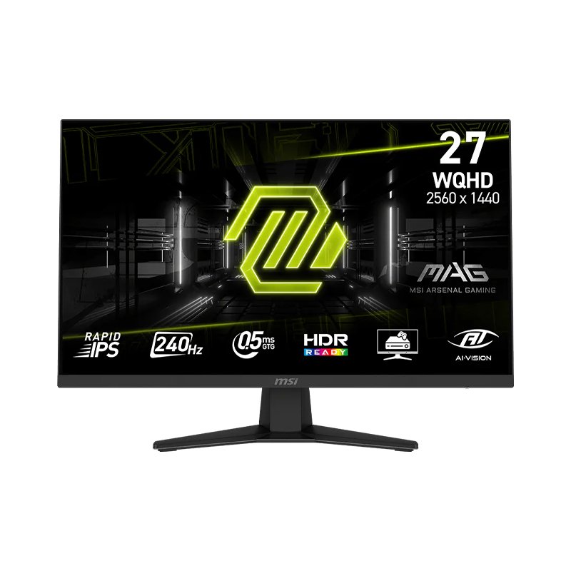 MSI MAG 274QF X24 27 Inch WQHD 240Hz Rapid IPS Gaming Monitor 1 MSI MAG 274QF X24 27 inch WQHD gaming monitor