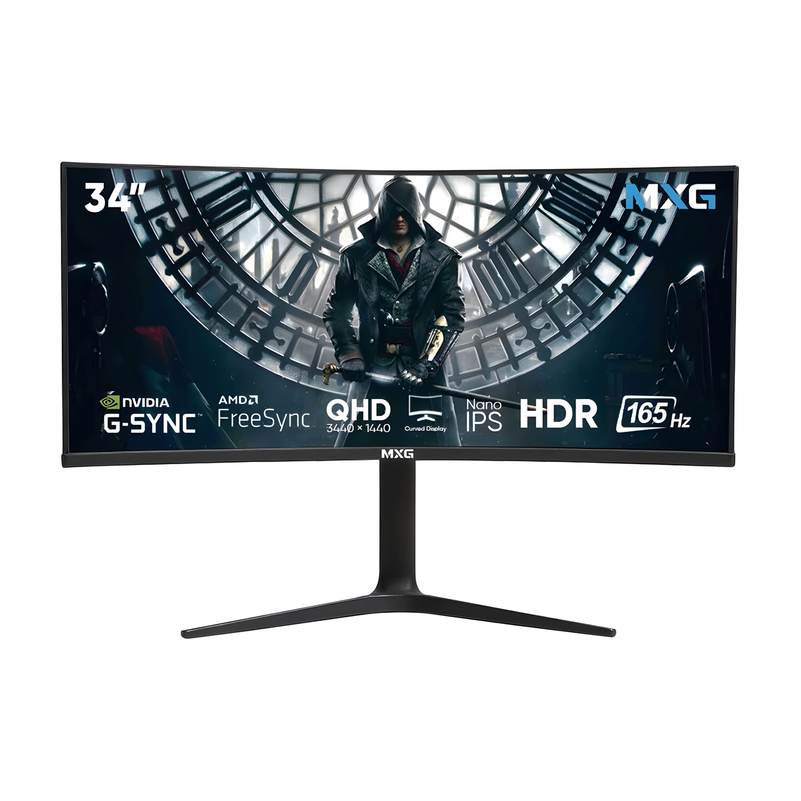 MXG G34WIC-65 34 Inch Ultrawide QHD 165Hz Curved Nano IPS Gaming Monitor 1 MXG G34WIC-65 34 inch ultrawide gaming monitor