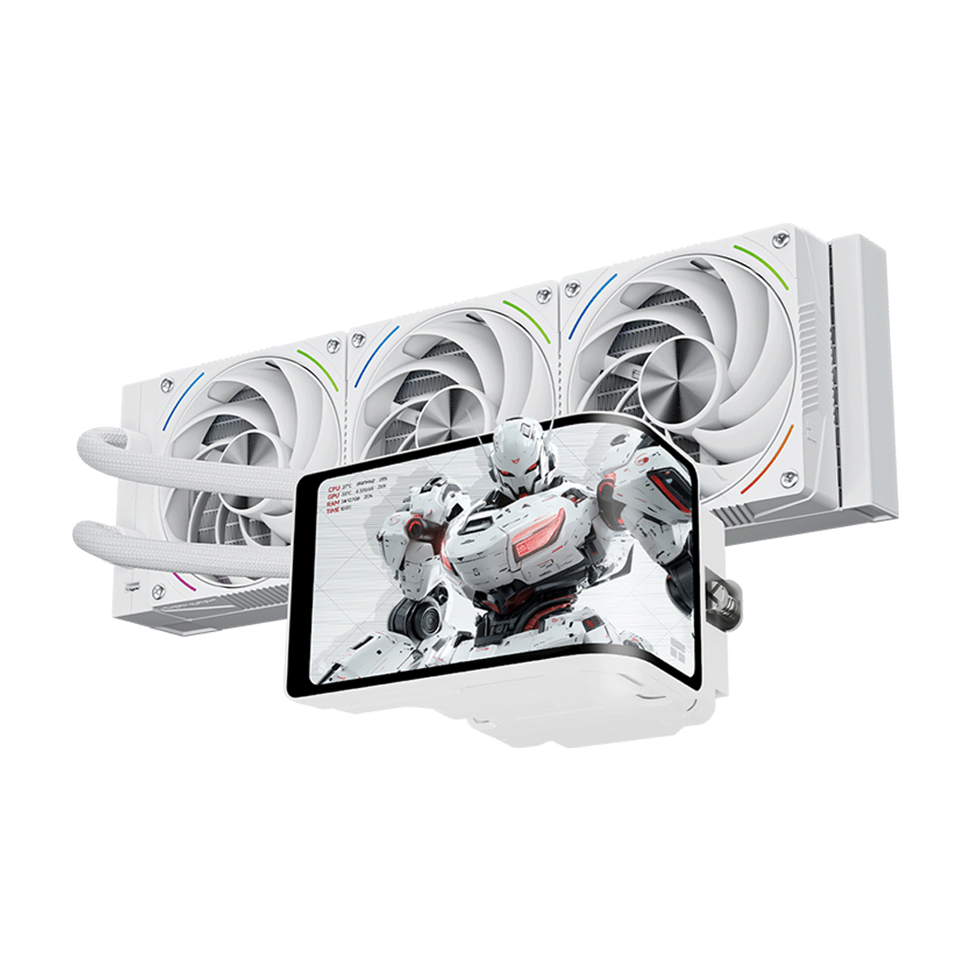 Thermalright Wonder Vision 360 Turbo ARGB White LCD CPU Cooler 1 Thermalright Wonder Vision 360 Turbo ARGB White CPU liquid cooler