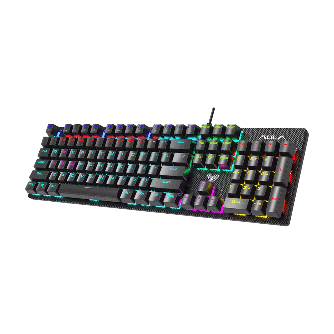 AULA S2022 Mechanical Gaming Keyboard Blue Switch – Full Size USB Wired Keyboard 1 Brand new AULA S2022 mechanical gaming keyboard with Blue switches
