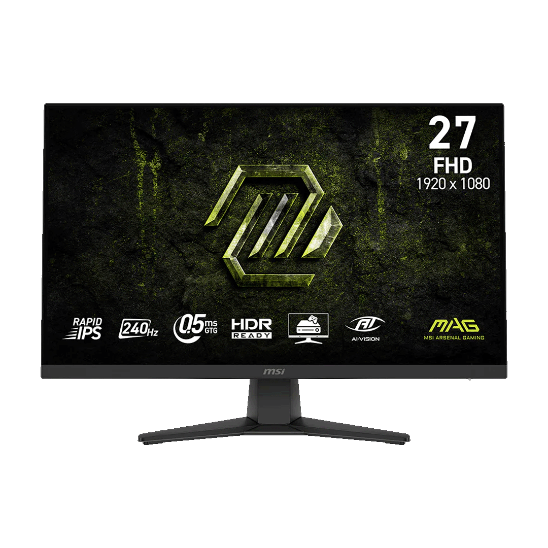 MSI MAG 272F X24 | 27 Inch Gaming Monitor 1 MSI MAG 272F X24 Full HD Rapid IPS gaming monitor front view