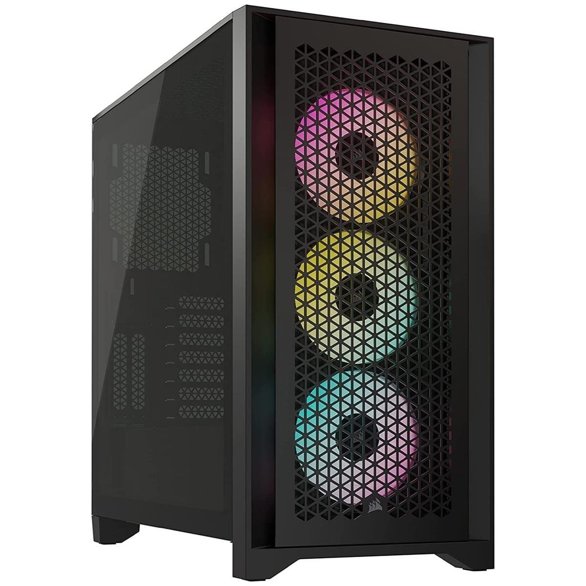 Corsair 4000D Airflow case tempered glass mid‑tower ATX gaming chassis