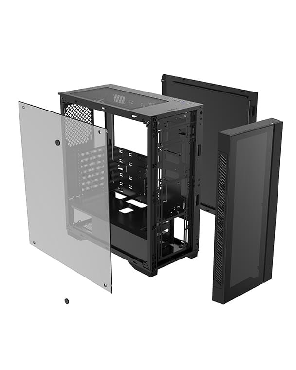 DeepCool MATREXX 55 V3 ADD-RGB Gaming Case With 4 ARGB Fans Black - Image 4