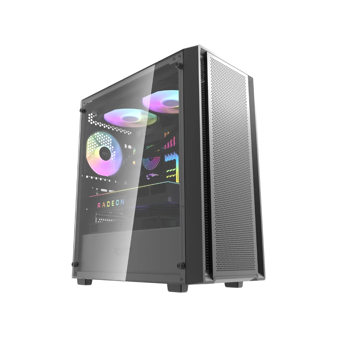 DarkFlash DK353 Mini Gaming Casing Black – High Airflow PC Case 1 DarkFlash DK353 Mini Gaming Casing black mesh front panel