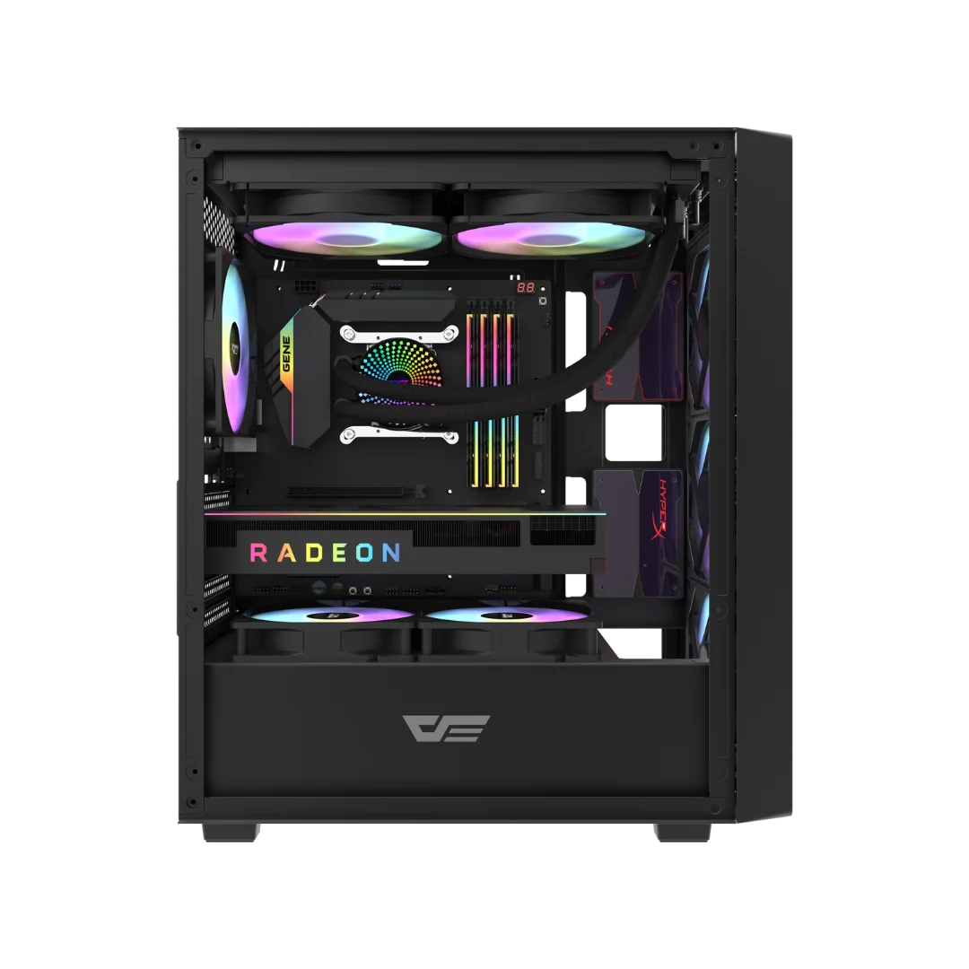 DarkFlash DK353 Mini Gaming Casing Black – High Airflow PC Case 4 DarkFlash DK353 Mini Gaming Casing Black – High Airflow PC Case - Image 4