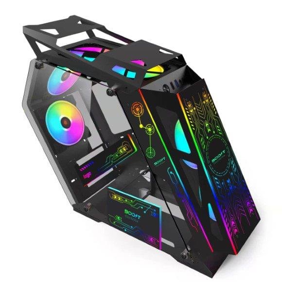 Boost Godzilla Tempered Glass PC Case black side panel