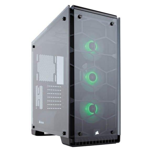 CORSAIR Crystal Series 570X RGB ATX Mid-Tower Case Black 1 CORSAIR Crystal Series 570X RGB ATX mid-tower case black tempered glass
