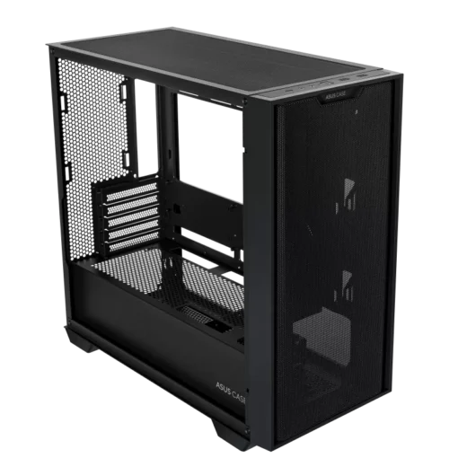 ASUS PRIME A21 mATX Gaming Case Black – Micro‑ATX Mesh Airflow Chassis - Image 3