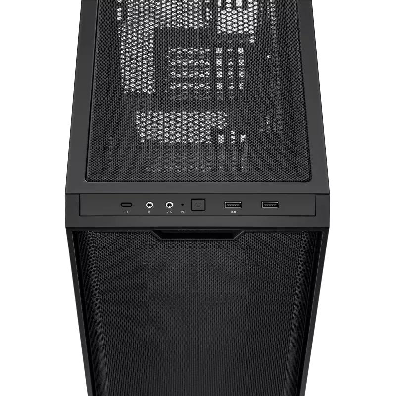 ASUS PRIME A21 mATX Gaming Case Black – Micro‑ATX Mesh Airflow Chassis - Image 2