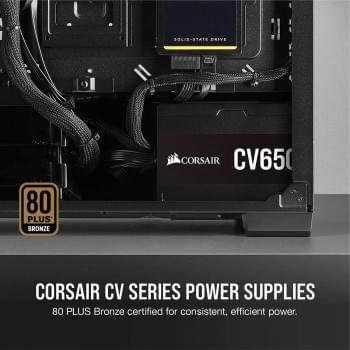 Corsair CV650 80+ Bronze 650W Power Supply – Reliable ATX PSU for Gaming & PC Builds - Image 3