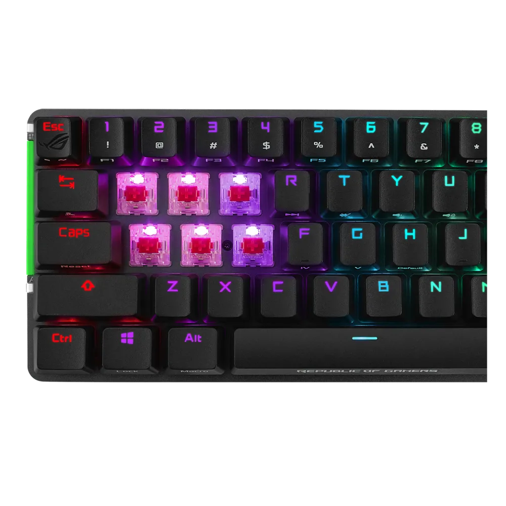 ASUS ROG Falchion NX 65% Wireless Mechanical Gaming Keyboard – Red Switch RGB 4 ASUS ROG Falchion NX 65% Wireless Mechanical Gaming Keyboard – Red Switch RGB - Image 4