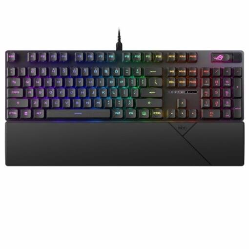 ASUS ROG Strix XA11 Scope II Gaming Keyboard, Pre-lubed ROG NX Snow Linear Mechanical Switches, Sound-dampening Foam, PBT Doubleshot Keycaps, Streaming Hotkeys, Multi-Function Controls, Wrist Rest - Image 3