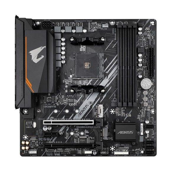 Gigabyte B550M AORUS ELITE (rev. 1.3) AM4 mATX Motherboard – DDR4 PCIe 4.0 Dual M.2 4 Gigabyte B550M AORUS ELITE (rev. 1.3) AM4 mATX Motherboard – DDR4 PCIe 4.0 Dual M.2 - Image 4