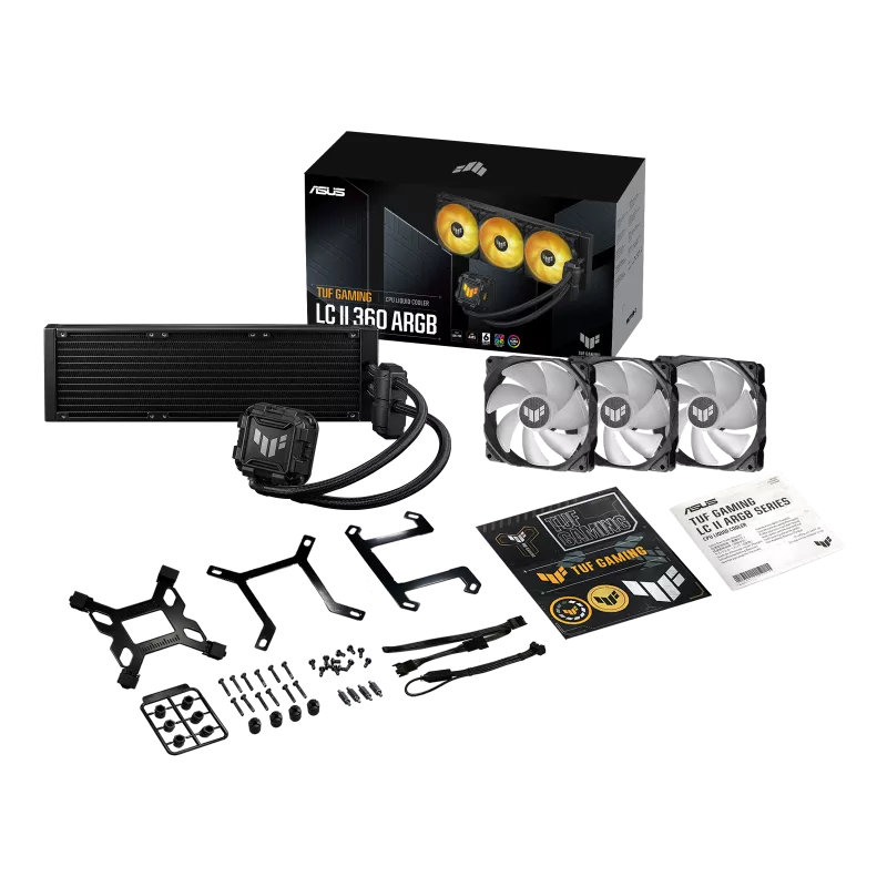 TUF Gaming LC II 360 ARGB – Asus 360mm AIO Liquid CPU Cooler Black - Image 2