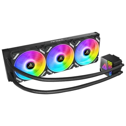 Antec Symphony 360 ARGB 360mm AIO Liquid CPU Cooler Black – High‑Airflow RGB Cooling 2 Antec Symphony 360 ARGB 360mm AIO Liquid CPU Cooler Black – High‑Airflow RGB Cooling - Image 2