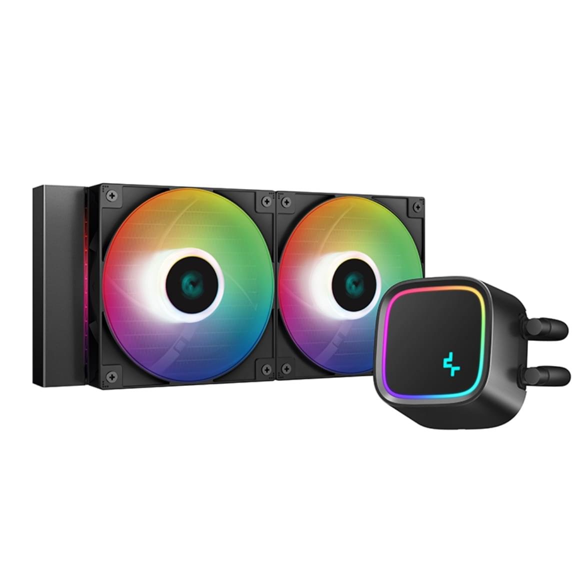 DeepCool LE500 240mm LED liquid CPU cooler with dual fans