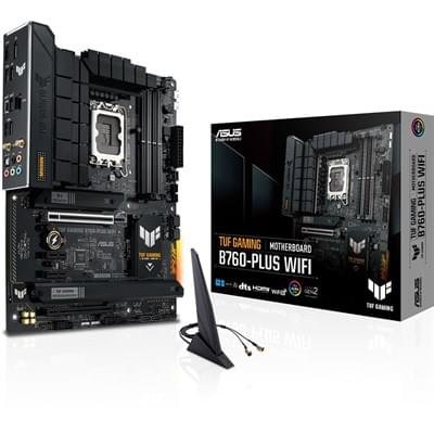 TUF GAMING B760‑PLUS WIFI DDR5 Motherboard – ASUS Intel LGA1700 Board 1 ASUS TUF GAMING B760‑PLUS WIFI DDR5 motherboard ATX layout