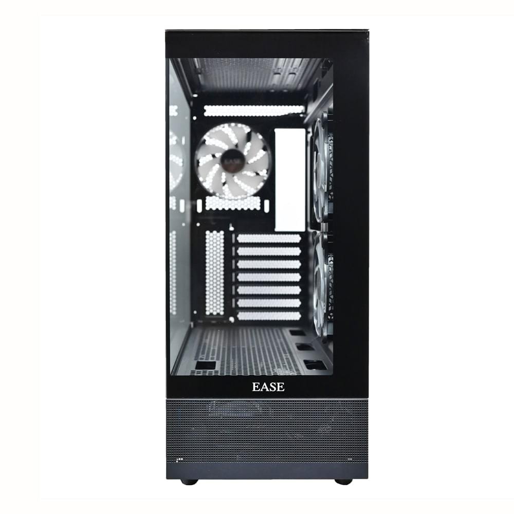 EASE EC123B ARGB Mid‑Tower Gaming Case – Tempered Glass PC Chassis - Image 4