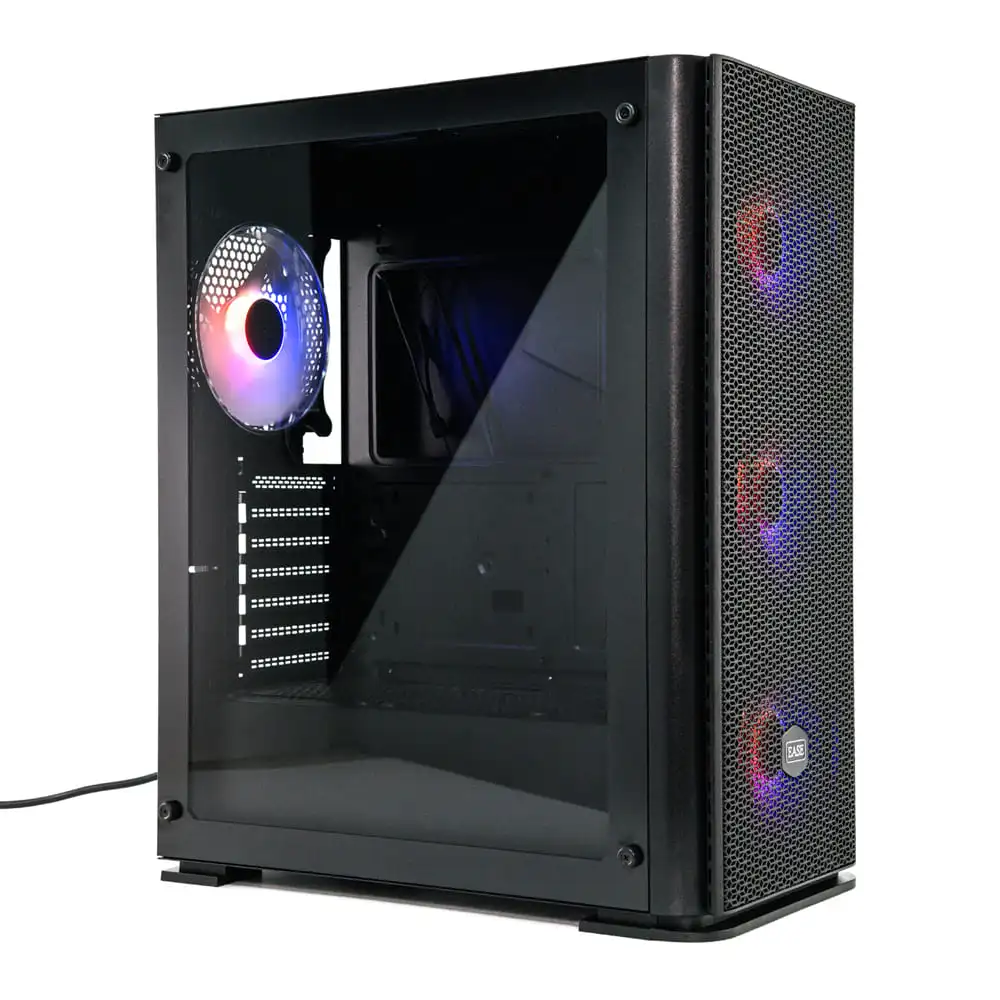 EASE EC144B Tempered Glass ARGB ATX Gaming Case – 4 140mm ARGB Fans included - Image 3