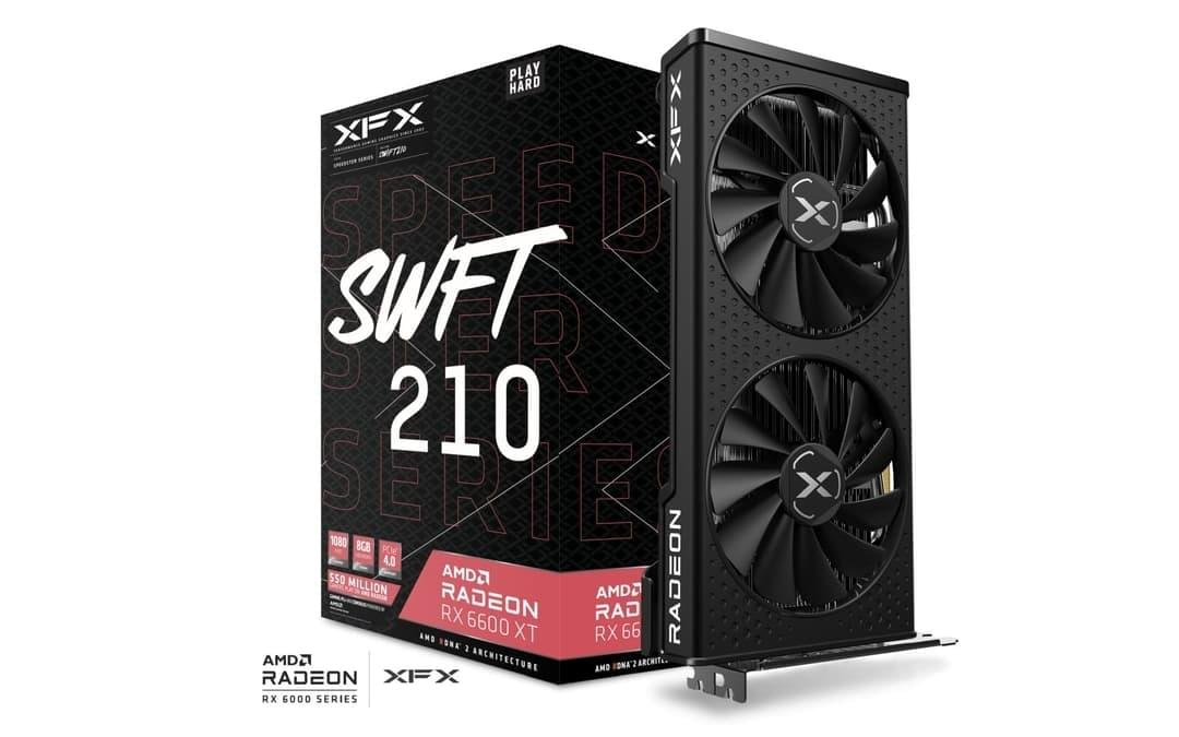 XFX AMD Radeon RX 6600 XT 8GB Speedster SWFT 210 Graphics Card – Reliable Gaming Performance 1 XFX Radeon RX 6600 XT 8GB Speedster SWFT 210 graphics card
