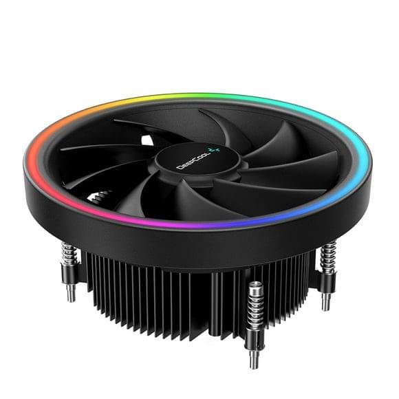 DeepCool UD551 ARGB top‑flow CPU cooler with 136 mm RGB fan