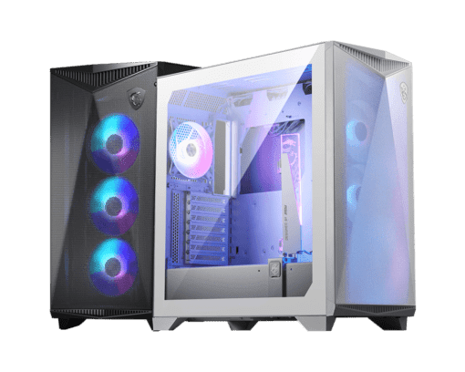 MSI MPG GUNGNIR 300R AIRFLOW ,2xUSB 3.2 Gen 1, 1xUSB 3.2 Gen2 Type-C, 4x120mm PWM ARGB Fan, ARGB+PWM Control Board, Tempered Glass Window, Black