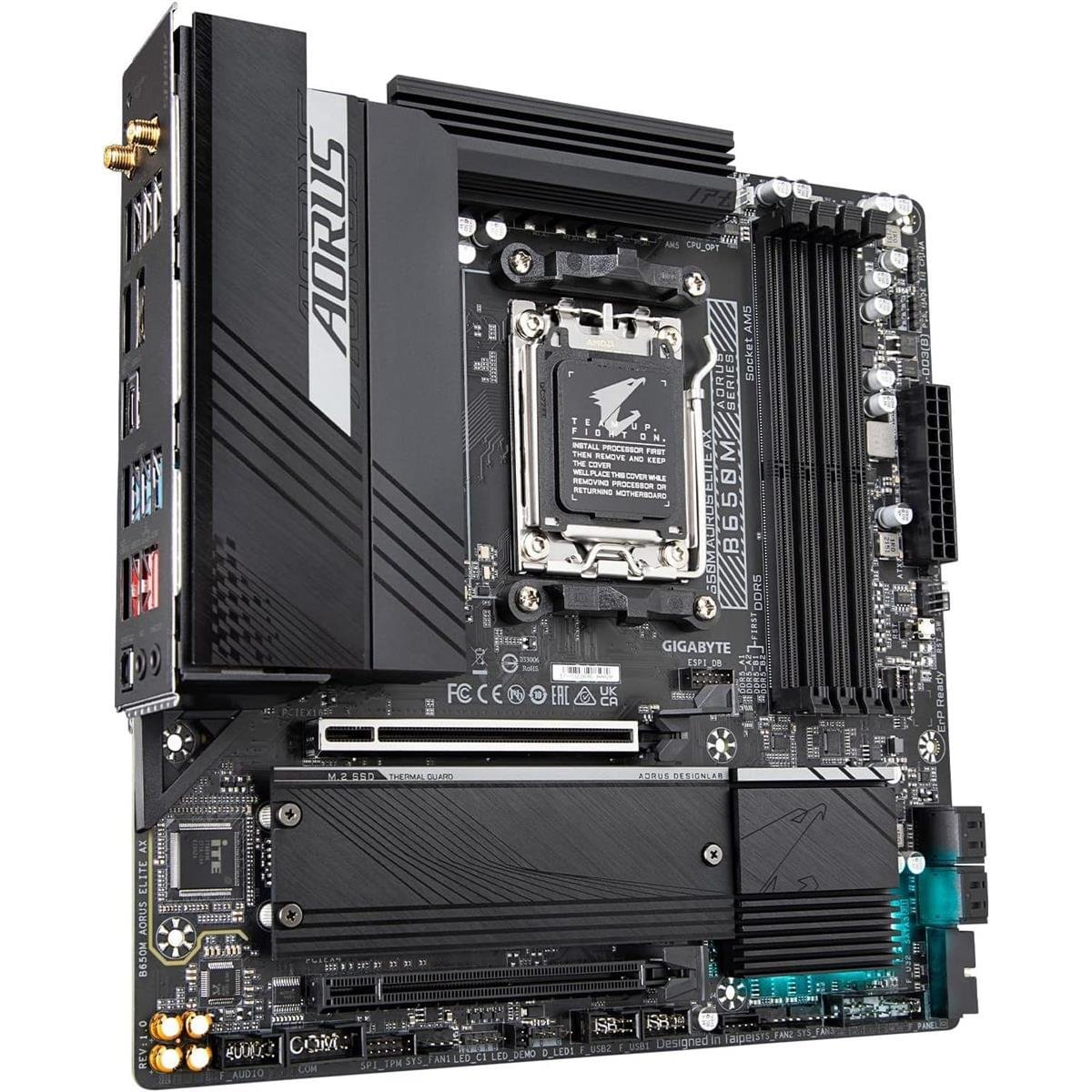 Gigabyte B650M Aorus Elite AX DDR5 AMD AM5 microATX Motherboard – High‑Speed Gaming Performance - Image 2