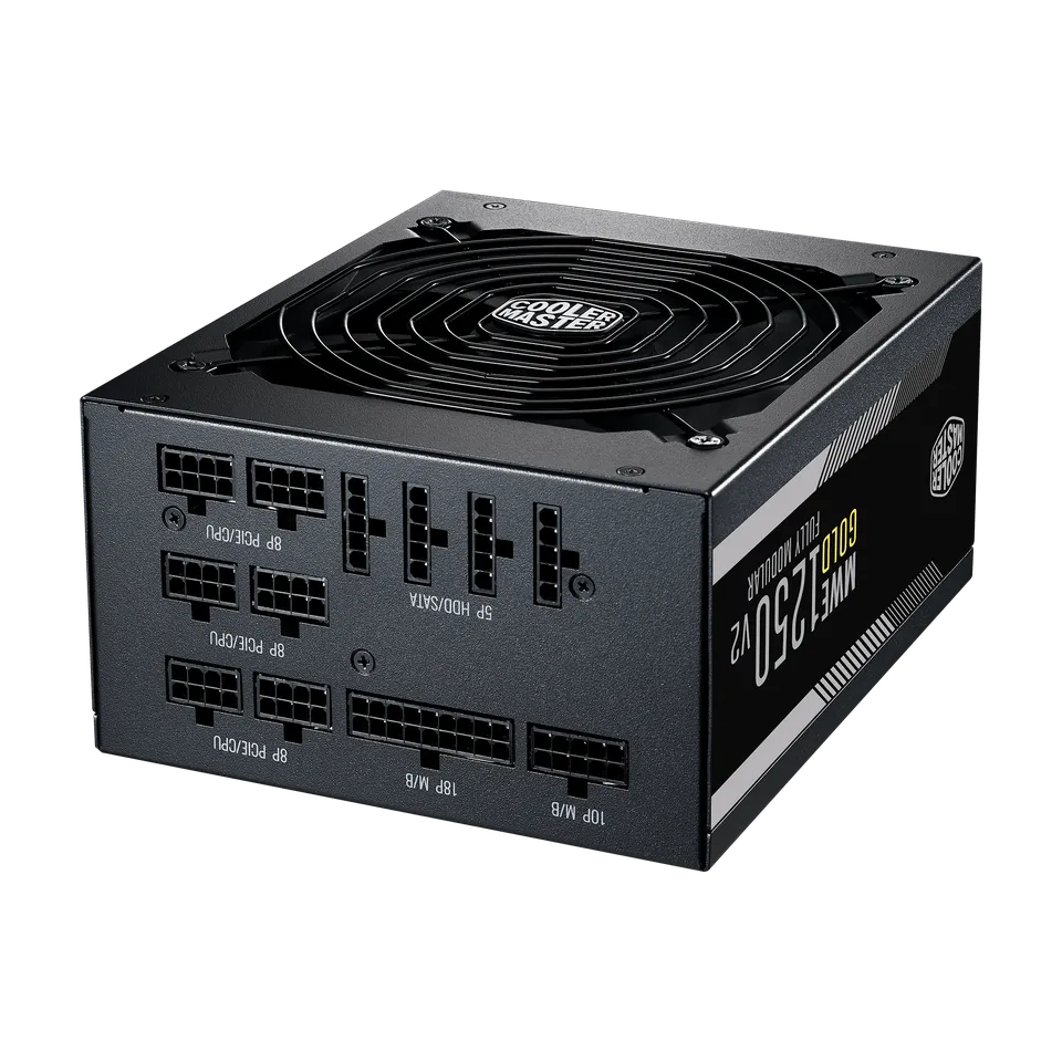 Cooler Master MWE Gold 1250 V2 Fully Modular ATX 3.0 80 Plus Gold Power Supply – High‑Performance 1250W PSU 4 Cooler Master MWE Gold 1250 V2 Fully Modular ATX 3.0 80 Plus Gold Power Supply – High‑Performance 1250W PSU - Image 4