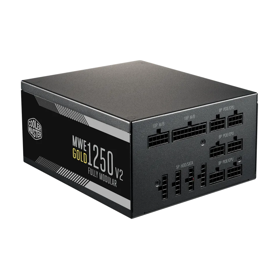 Cooler Master MWE Gold 1250 V2 Fully Modular ATX 3.0 80 Plus Gold Power Supply – High‑Performance 1250W PSU 5 Cooler Master MWE Gold 1250 V2 Fully Modular ATX 3.0 80 Plus Gold Power Supply – High‑Performance 1250W PSU - Image 5