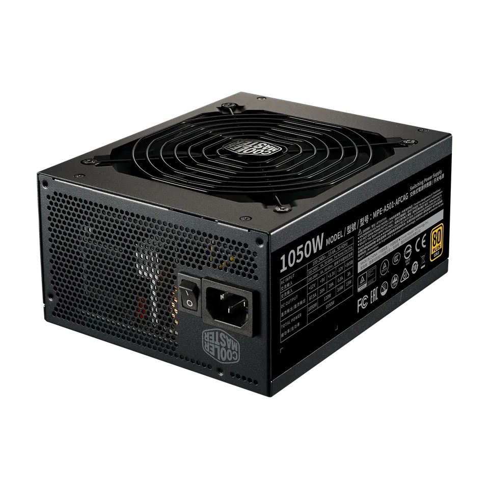 Cooler Master MWE Gold 1050 V2 Fully Modular ATX 3.0 80 Plus Gold Power Supply – High‑Performance 1050W PSU 2 Cooler Master MWE Gold 1050 V2 Fully Modular ATX 3.0 80 Plus Gold Power Supply – High‑Performance 1050W PSU - Image 2
