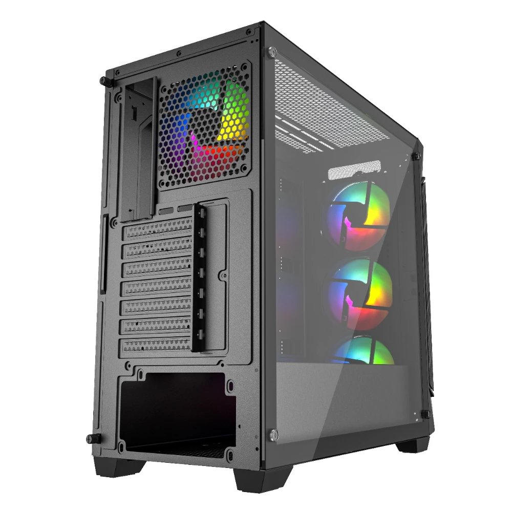Thunder Diesel TGC‑684 ATX Gaming Case – 3 ARGB Fans Pre‑Installed - Image 2