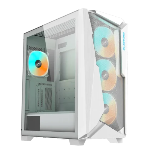 GIGABYTE C301 GLASS V2 Mid‑Tower ATX Gaming Case – Tempered Glass ARGB 1 GIGABYTE C301 GLASS V2 Mid‑Tower ATX Gaming Case black