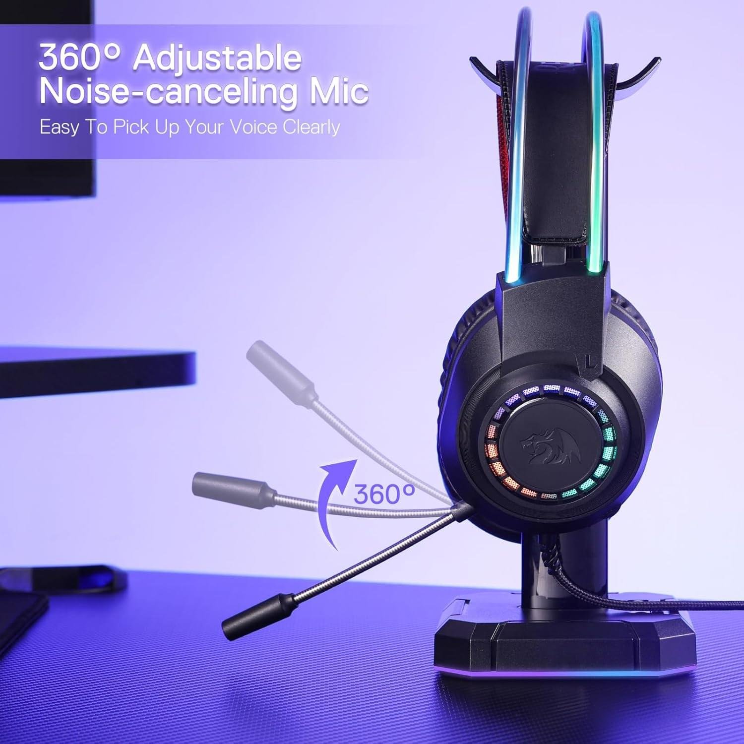 Redragon H231 SCREAM Wired Gaming Headset – RGB Stereo Gaming Audio 4 Redragon H231 SCREAM Wired Gaming Headset – RGB Stereo Gaming Audio - Image 4