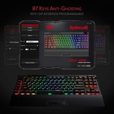 Redragon K587 Magic-Wand RGB TKL Mechanical Gaming Keyboard - Image 3