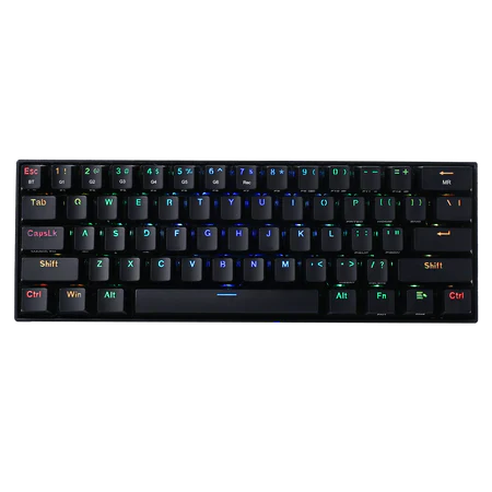 Redragon K530 RGB Draconic Wireless Mechanical Gaming Keyboard – 60% Tri‑Mode Compact Gaming Keyboard 1 Redragon K530 RGB Draconic Wireless Mechanical Gaming Keyboard black compact layout