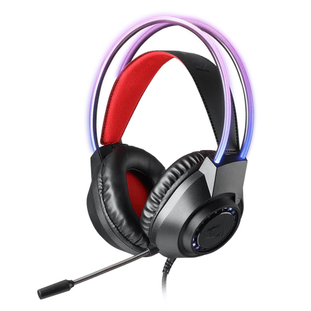 Redragon H231 SCREAM Wired Gaming Headset – RGB Stereo Gaming Audio 1 Redragon H231 SCREAM Wired RGB Gaming Headset