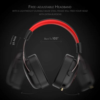 Redragon H510‑1 Zeus 2 7.1 Surround Sound Wired Gaming Headset – Immersive Gaming Audio - Image 4