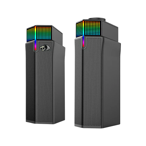 Redragon GS511 Wireless RGB Speakers and Soundbar – Bluetooth 2.0 Gaming Audio 1 Redragon GS511 Wireless RGB Speakers and Soundbar black stereo system